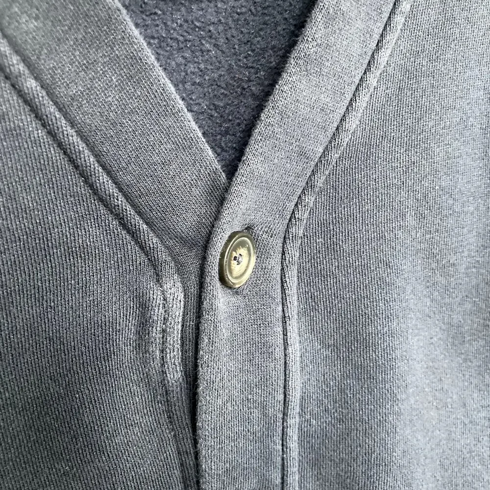 Gymboree V Neck Pocket Sweatshirt Cardigan - Navy Blue - Small 5/6